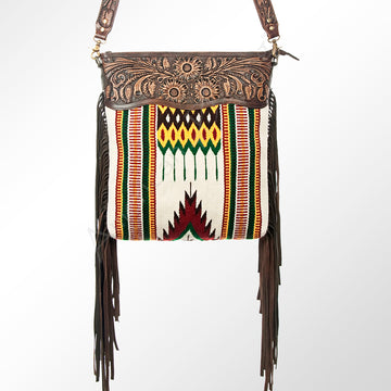 American Darling Large Crossbody Hand Tooled Saddle Blanket Genuine Leather Women Bag Western Handbag Purse | Cute